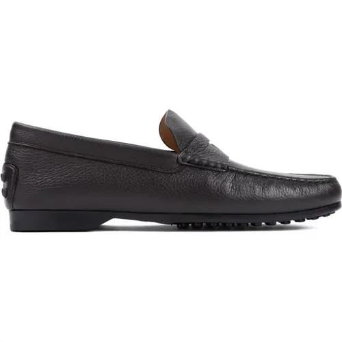 Braune Lederloafer Klassischer Stil , Herren, Größe: 42 1/2 EU - TOD'S - Modalova