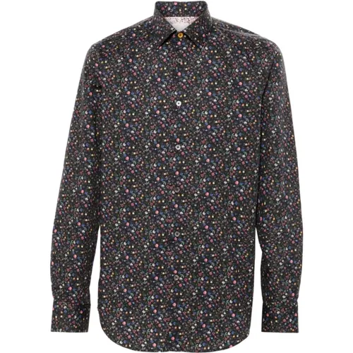 Floral Print Cotton Shirt , male, Sizes: XL, 2XL, M, S, L - Paul Smith - Modalova