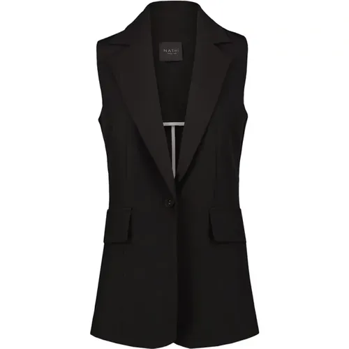 Elegante Schwarze Jacke , Damen, Größe: 2XS - Nathi Luxury - Modalova