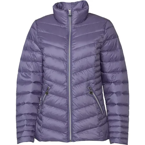 Leichte Daunenjacke Gesteppte Qualität Lavendel , Damen, Größe: 5XL - Danwear - Modalova