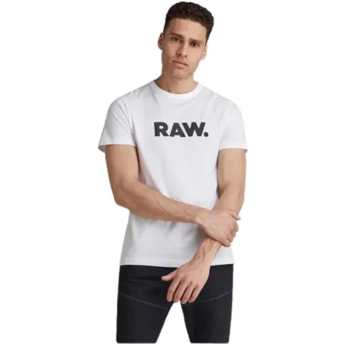 Herren Bio-Baumwoll T-Shirt , Herren, Größe: M - G-Star - Modalova