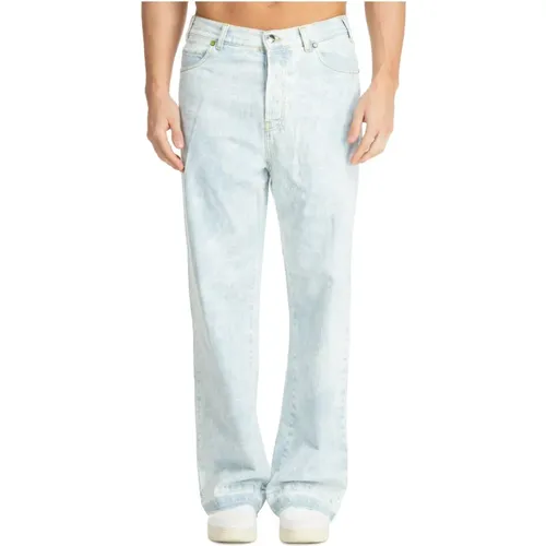 Herren Straight Jeans mit Logo und Mehreren Taschen - Barrow - Modalova