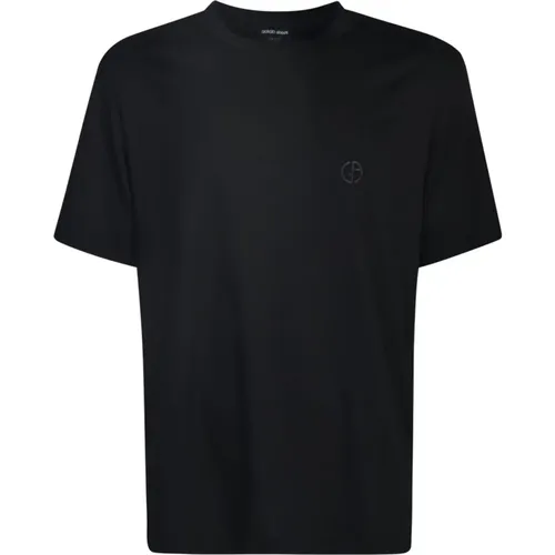 Stylish T-shirts and Polos , male, Sizes: 2XL, XL - Giorgio Armani - Modalova