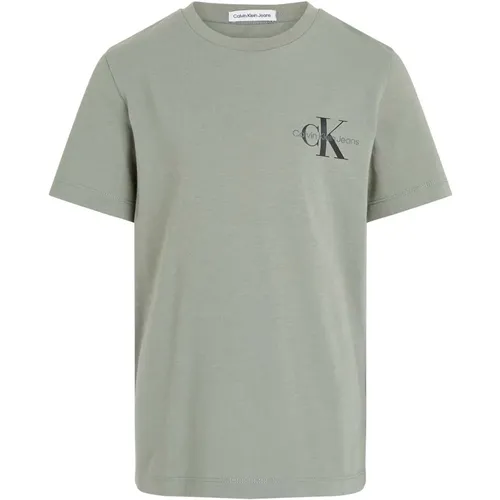 Monogramm T-Shirt Casual Mode - Calvin Klein - Modalova