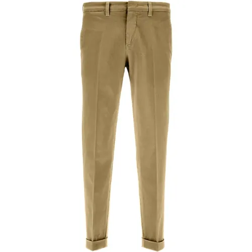 Brown Trousers , male, Sizes: W31 - Fay - Modalova