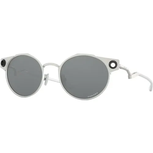 Deadbolt Sunglasses Satin Chrome/Prizm Black , male, Sizes: 50 MM - Oakley - Modalova