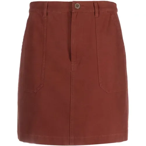 Lea Skirt Zip/Button Closure , female, Sizes: 2XS - A.p.c. - Modalova