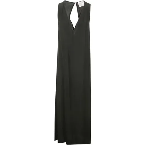 Double Georgette Long Dress , female, Sizes: M - Forte Forte - Modalova