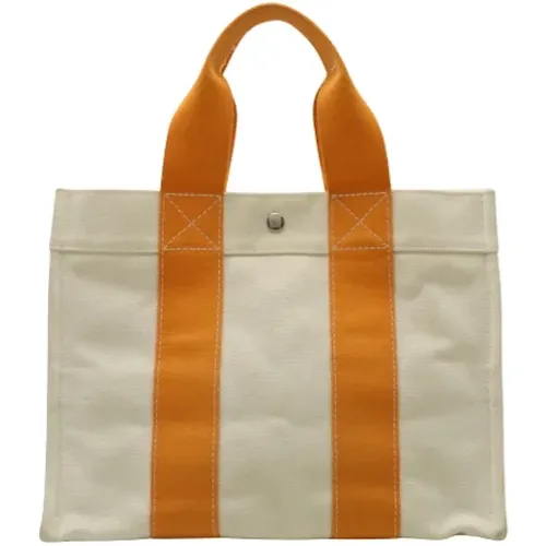 Pre-owned Canvas handbags , female, Sizes: ONE SIZE - Hermès Vintage - Modalova