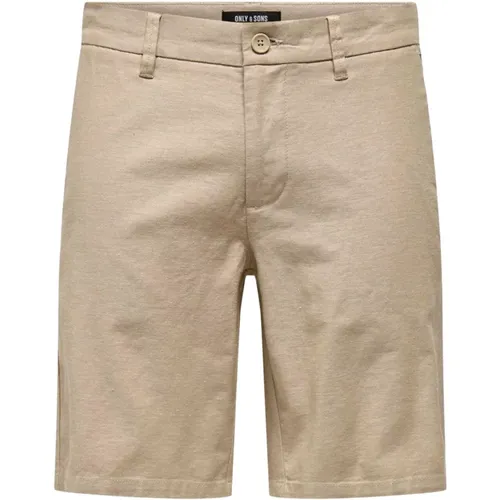 Stylische Bermuda-Shorts für Männer , Herren, Größe: S - Only & Sons - Modalova