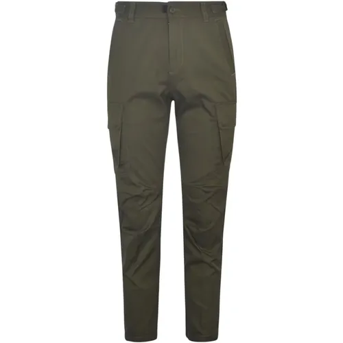 Khaki Twill Weave Cargo Trousers , male, Sizes: M, XS, L, XL - Diesel - Modalova
