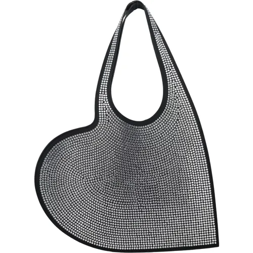 Crystal Heart Tote Bag , female, Sizes: ONE SIZE - Coperni - Modalova