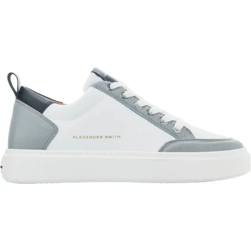 Luxus Grau Weiße Street Schuhe , Herren, Größe: 42 EU - Alexander Smith - Modalova
