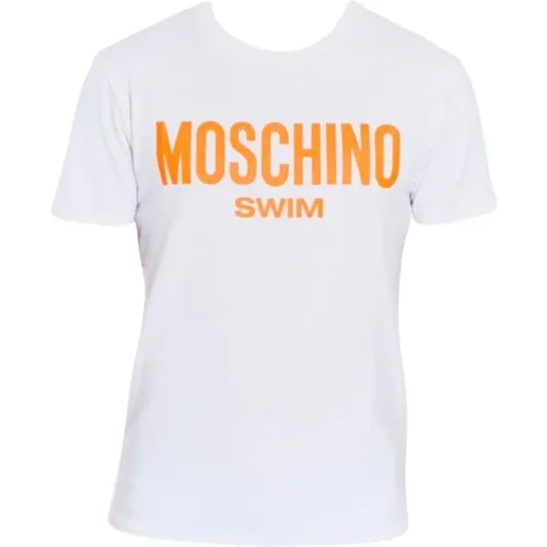 Extended Fluorescent Logo Shirt , male, Sizes: XL - Moschino - Modalova
