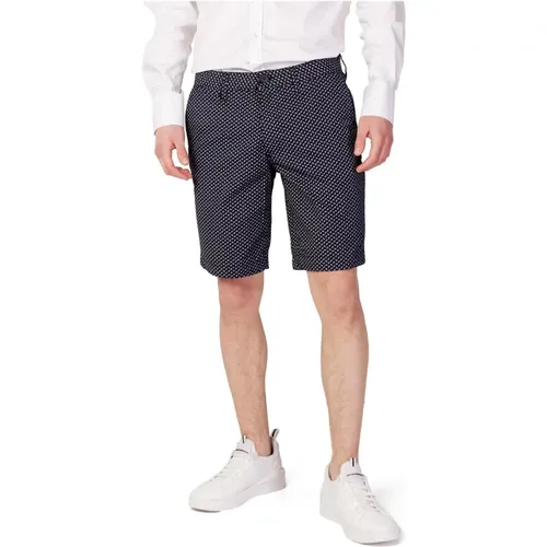 Geometric Shorts with Front Pockets , male, Sizes: W29, W28 - Armani Exchange - Modalova