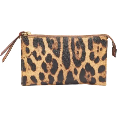 Pre-owned Coated canvas clutches , female, Sizes: ONE SIZE - Dolce & Gabbana Pre-owned - Modalova