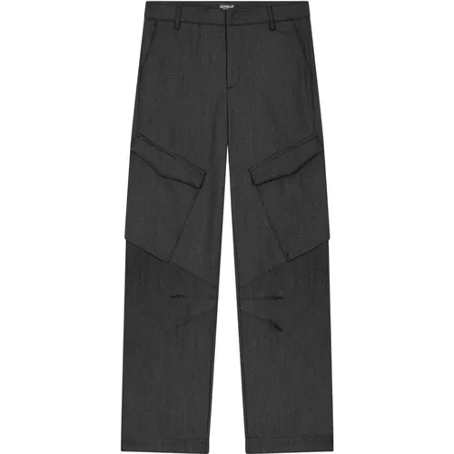 Schwarze Herrenhose , Damen, Größe: W28 - Dondup - Modalova