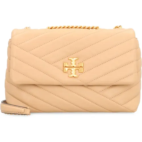 Chevron Leder Schultertasche - TORY BURCH - Modalova