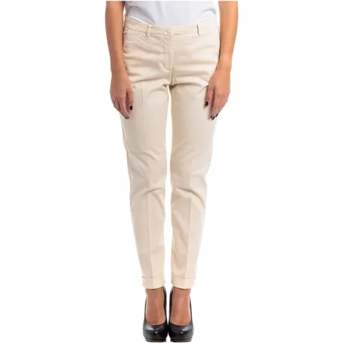 Chino Hose , Damen, Größe: S - Seventy - Modalova