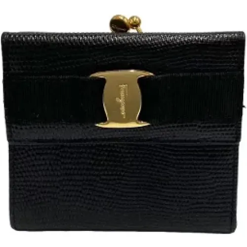 Pre-owned Leather wallets , female, Sizes: ONE SIZE - Salvatore Ferragamo Pre-owned - Modalova