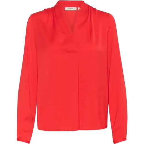 Rote Bluse mit V-Ausschnitt InWear - InWear - Modalova