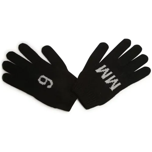 Schwarze Handschuhe stilvolles Modeaccessoire - MM6 Maison Margiela - Modalova