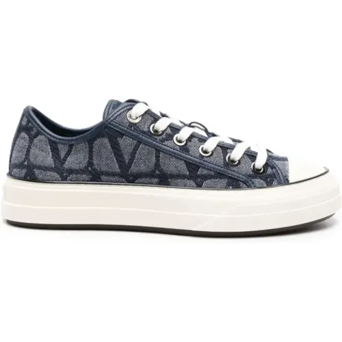 Iconographe Denim Sneakers , female, Sizes: 7 UK, 8 UK - Valentino - Modalova