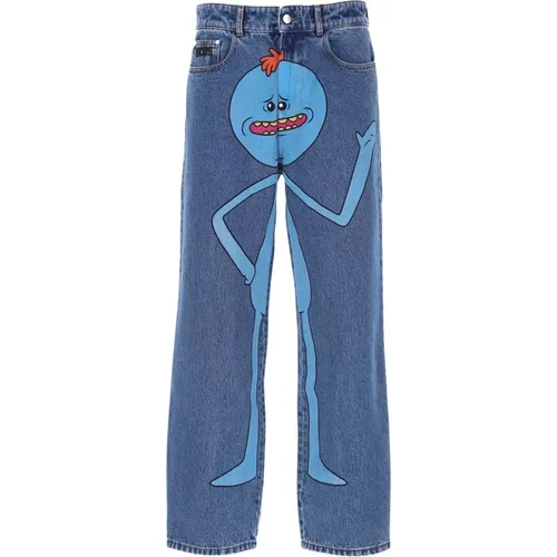 Rick And Morty Jeans , male, Sizes: W32, W34 - Gcds - Modalova