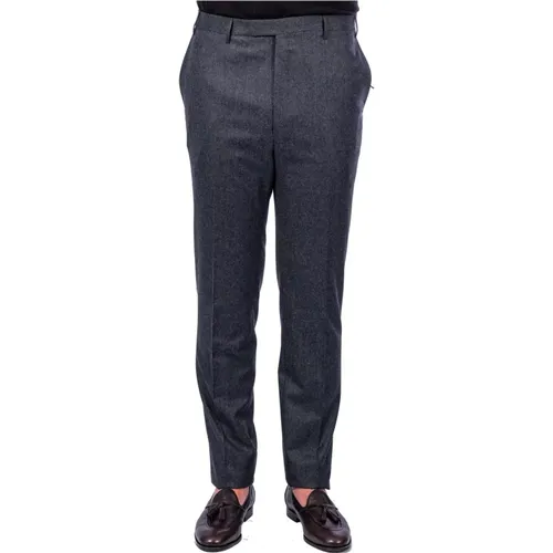 Dark Grey Men Pants, Flannel, American Pocket , male, Sizes: 3XL, 6XL - Corneliani - Modalova