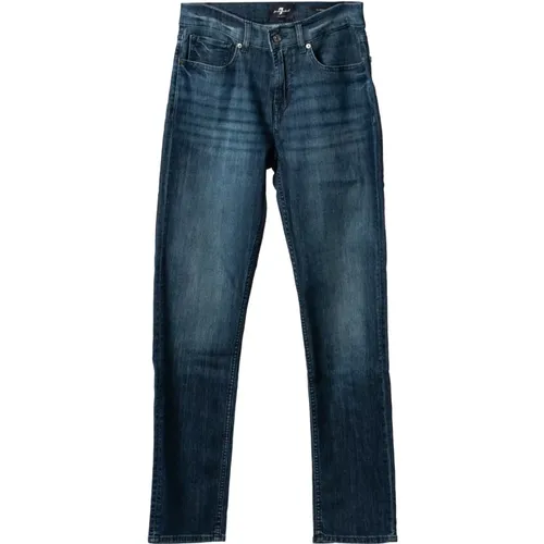 Timeless Slimmy Fit Jeans , male, Sizes: M, 3XL, 4XL, S - 7 For All Mankind - Modalova