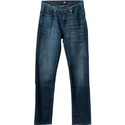 Timeless Slimmy Fit Jeans , male, Sizes: M, XL, 3XL, 2XL, 4XL, S - 7 For All Mankind - Modalova