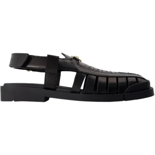 Pre-owned Leather sandals , female, Sizes: 10 UK - Versace Pre-owned - Modalova