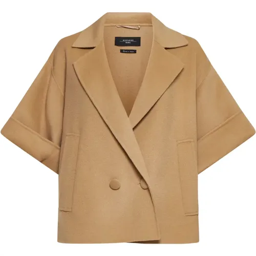 Navarra Coat with Kimono Sleeves , female, Sizes: S, 3XS, 2XS, XS, M - Max Mara Weekend - Modalova