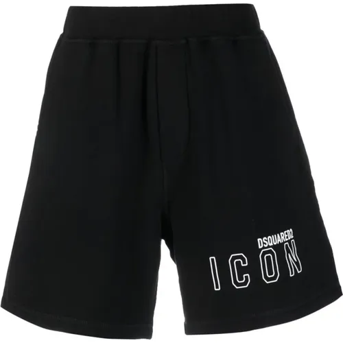 Weiße Icon Bermuda Shorts , Herren, Größe: 2XL - Dsquared2 - Modalova