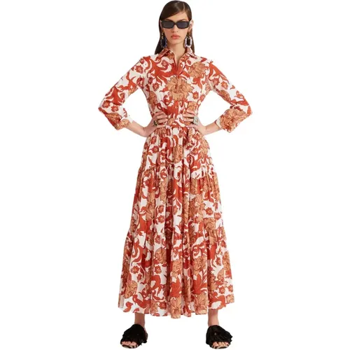 Dresses,Bellini Kleid,Sommerliches Maxikleid mit Verträumtem Design - La DoubleJ - Modalova