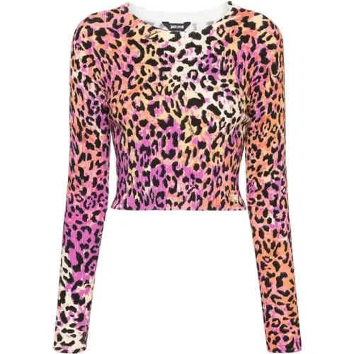 Women's Clothing Sweatshirts Pink Ss24 , female, Sizes: M, S, XS - Just Cavalli - Modalova