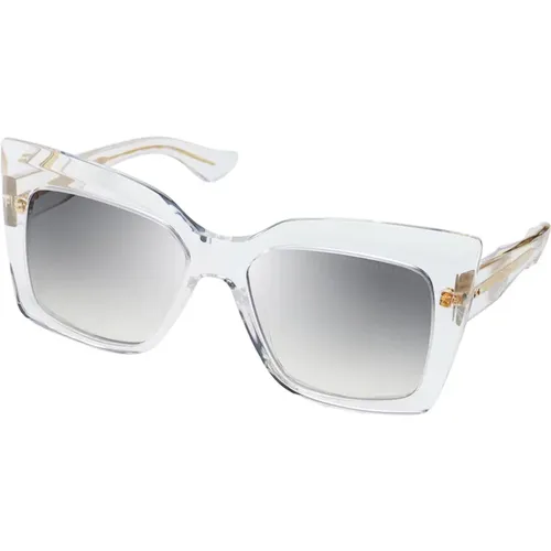 Crystal/Light Grey Sunglasses Telemaker , female, Sizes: ONE SIZE - Dita - Modalova