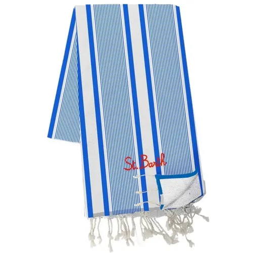 Beach Towel Stripes , male, Sizes: ONE SIZE - MC2 Saint Barth - Modalova