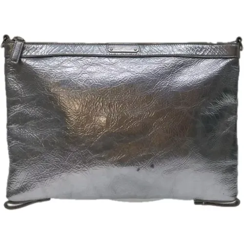 Pre-owned Leather clutches , female, Sizes: ONE SIZE - Yves Saint Laurent Vintage - Modalova