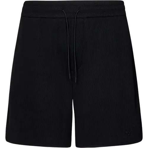 Shorts with Drawstring and Eagle Logo , male, Sizes: M - Emporio Armani - Modalova