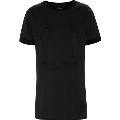 Vintage Alloro Nero T-Shirt , male, Sizes: XL, 2XL, L, S, M - Borgo - Modalova