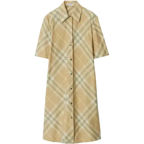 Vintage Check Kleid , Damen, Größe: XS - Burberry - Modalova