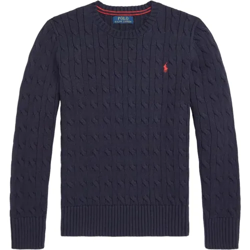 Navy Strickpullover Jungen Stilvoll Bequem - Polo Ralph Lauren - Modalova