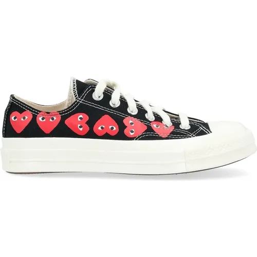 Multi Heart Converse , female, Sizes: 8 1/2 UK, 8 UK, 12 UK, 3 UK, 9 UK, 6 UK, 10 UK, 4 UK, 5 UK, 7 UK, 11 UK, 5 1/2 UK - Comme des Garçons Play - Modalova