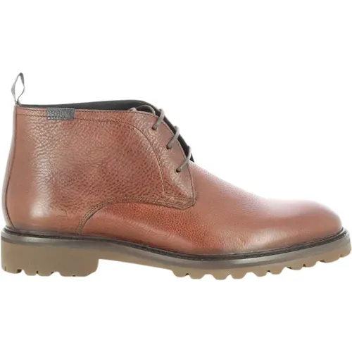 Herren Cognac Lederschuhe - Floris van Bommel - Modalova