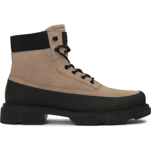 Moderne Beige & Schwarze Herrenstiefel , Herren, Größe: 41 EU - Kazar - Modalova