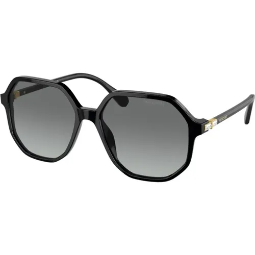 Classic Metal Sunglasses with Embedded Crystals , unisex, Sizes: ONE SIZE - Swarovski - Modalova