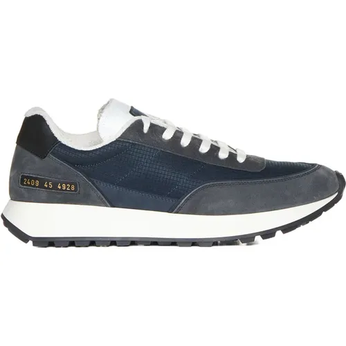 Blue Sneakers Ripstop Panelled Suede Leather , male, Sizes: 11 UK - Common Projects - Modalova