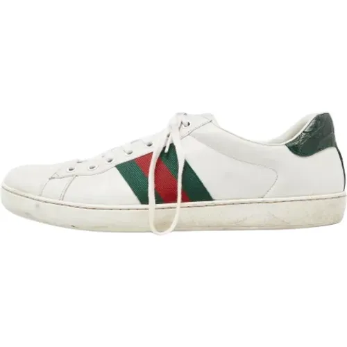 Pre-owned Leder sneakers , Damen, Größe: 44 EU - Gucci Vintage - Modalova