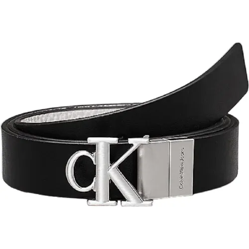 Leather Reversible Belt , female, Sizes: 80 CM, 100 CM, 90 CM - Calvin Klein - Modalova